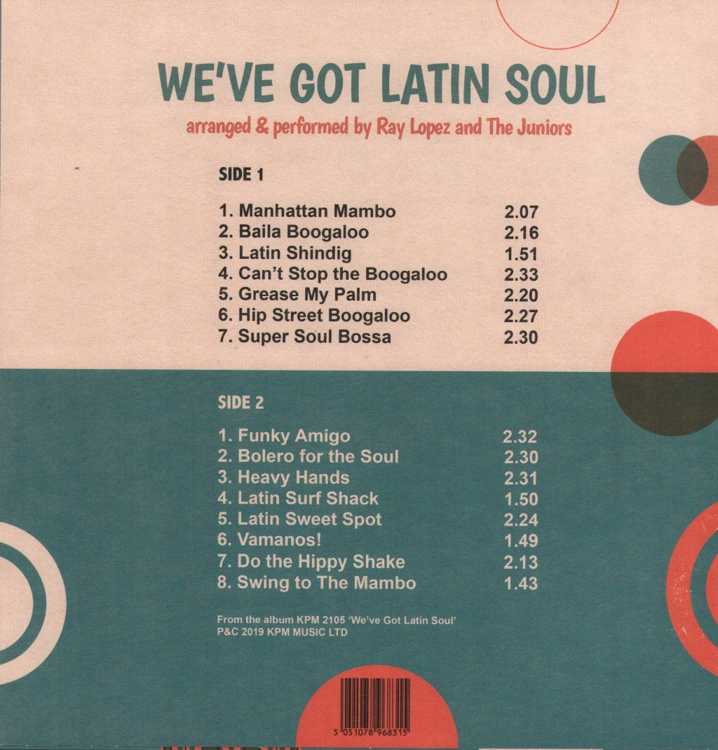 Ray Lopez & The Juniors - We've Got Latin Soul - Lp