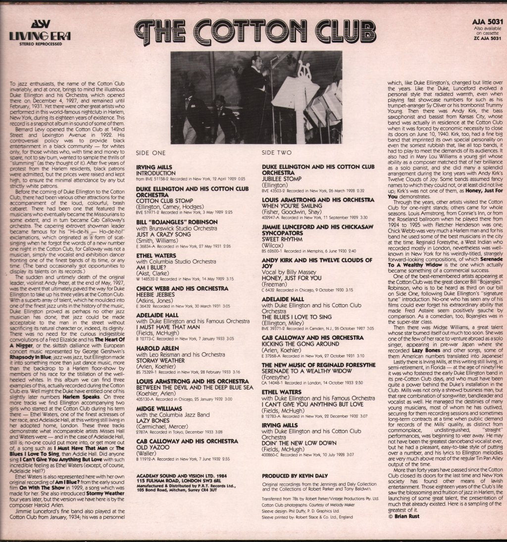 Various Artists - Cotton Club - Lp