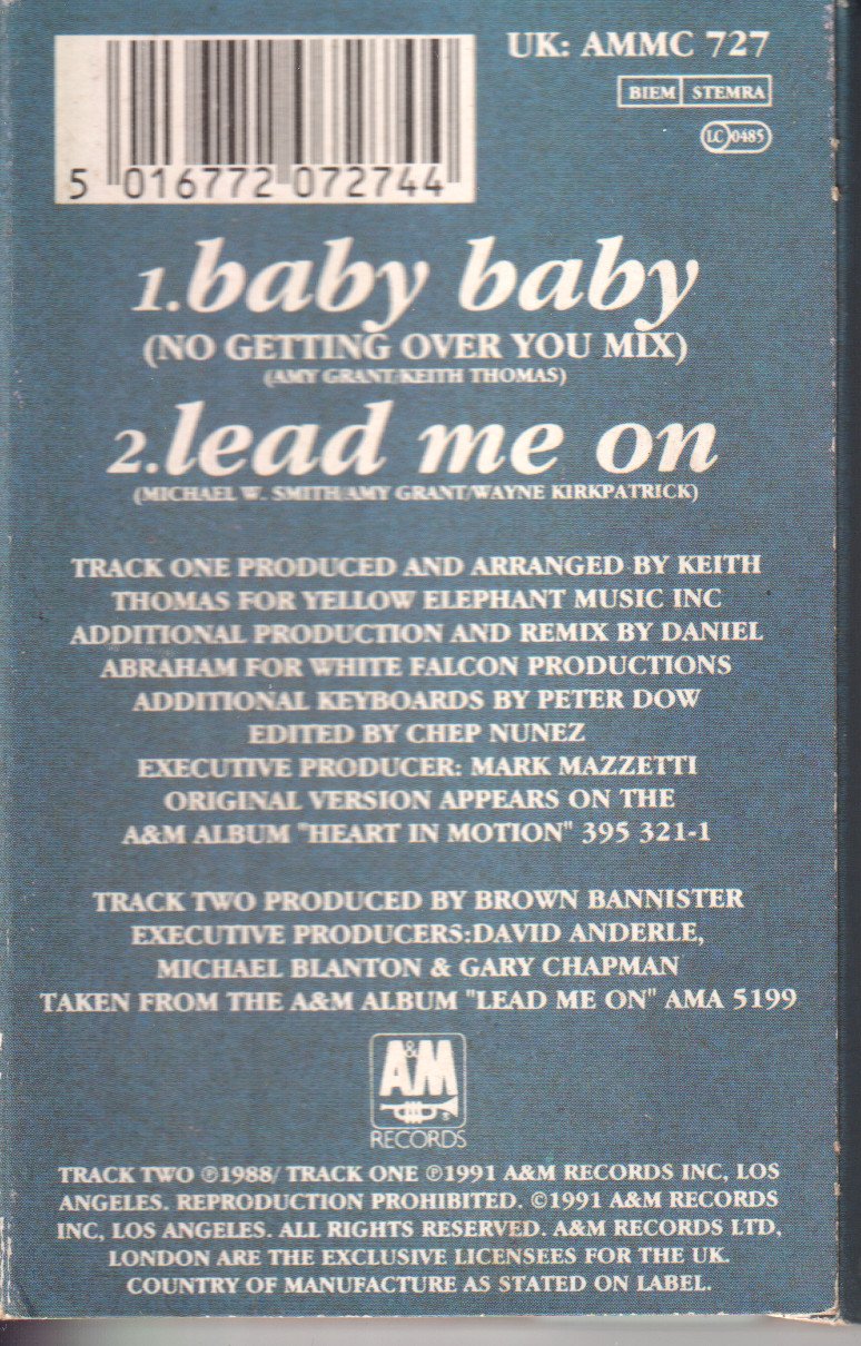 Amy Grant - Baby Baby - Cassette