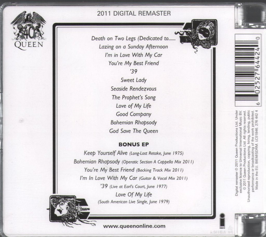 Queen - A Night At The Opera - Cd