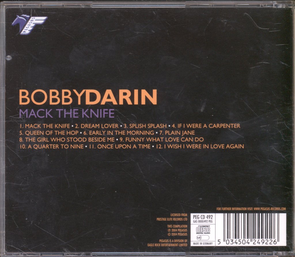 Bobby Darin - Mack The Knife - Cd