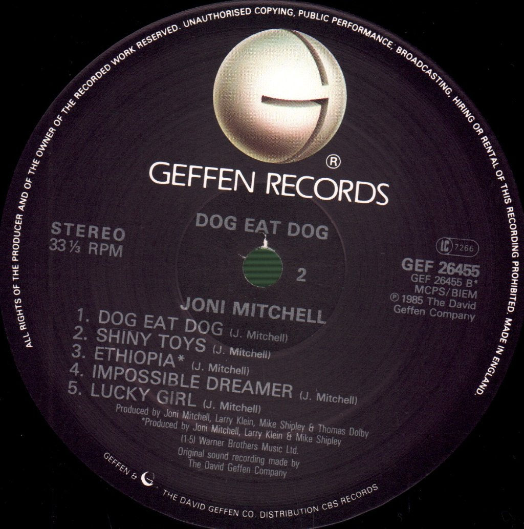 Joni Mitchell - Dog Eat Dog - Lp