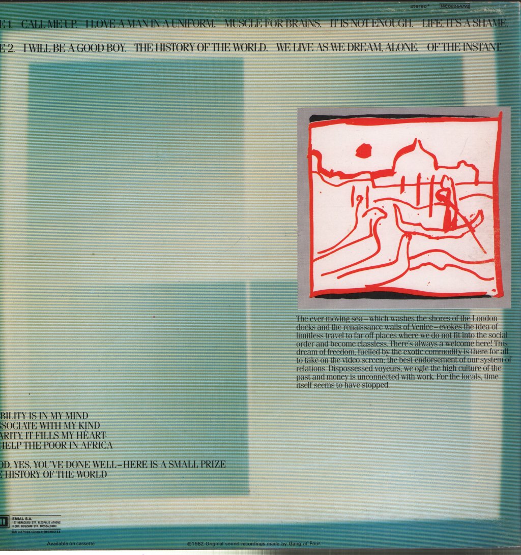 Gang Of Four - Songs Of The Free - Lp