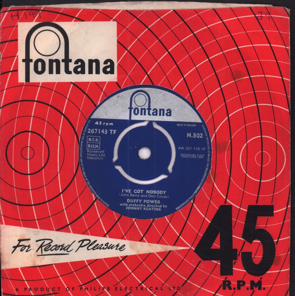 Duffy Power - I've Got Nobody - 7 Inch