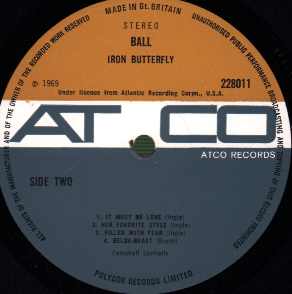 Iron Butterfly - Ball - Lp