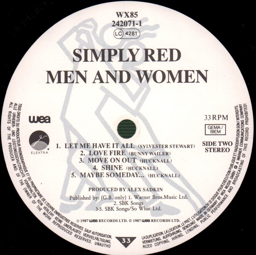 Simply Red - Men And Women - Lp