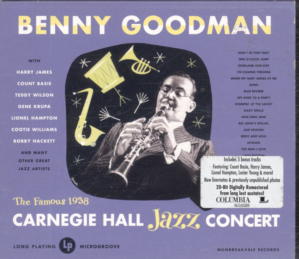 Benny Goodman - Famous 1938 Carnegie Hall Jazz Concert - Double Cd