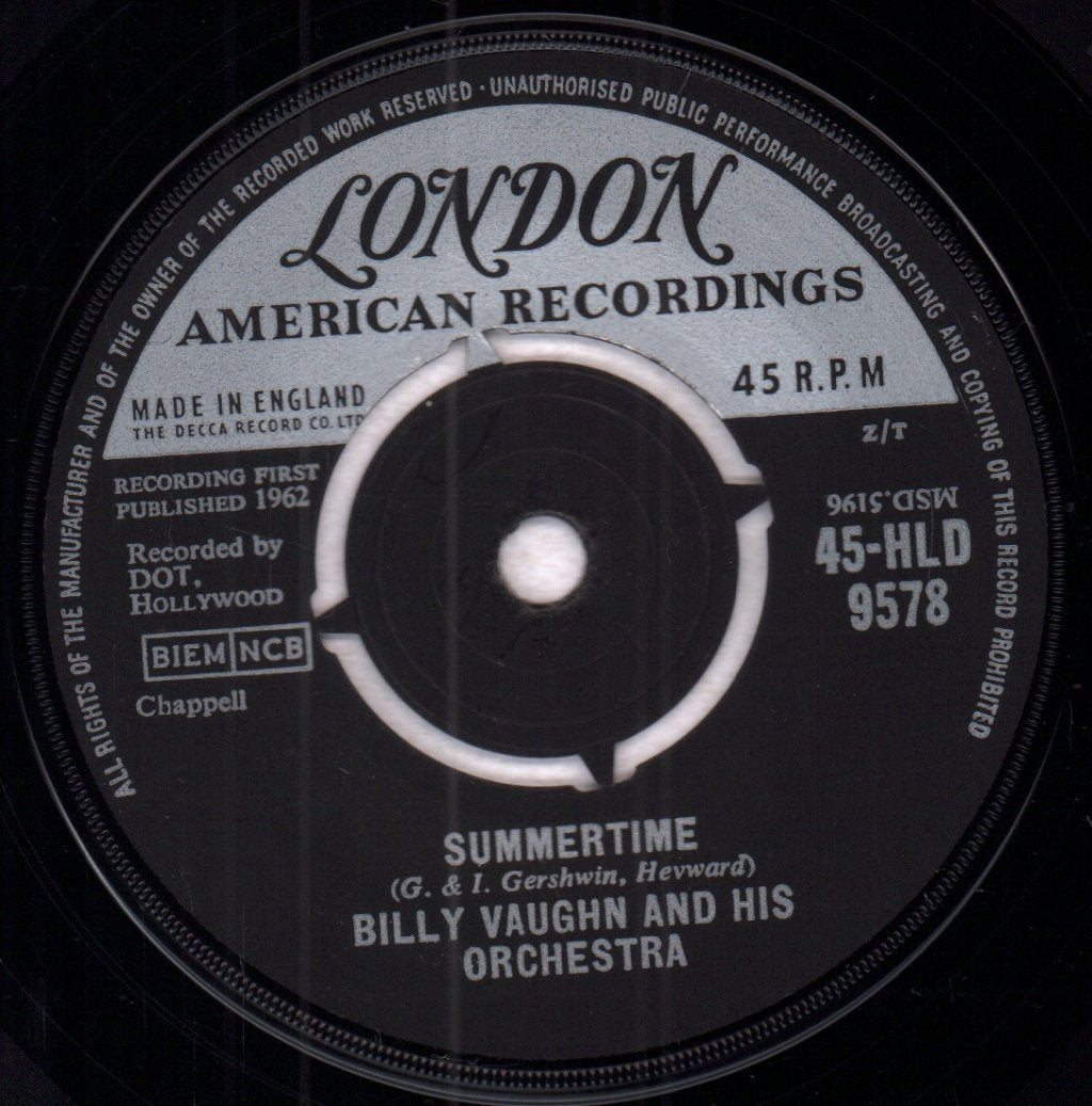 Billy Vaughn And His Orchestra - Summertime - 7 Inch