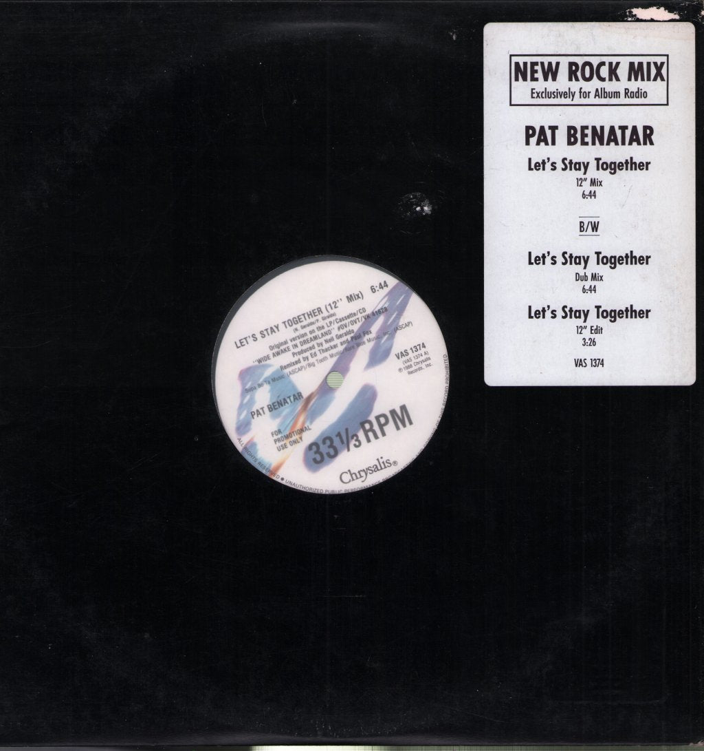 Pat Benatar - Let's Stay Together - 12 Inch