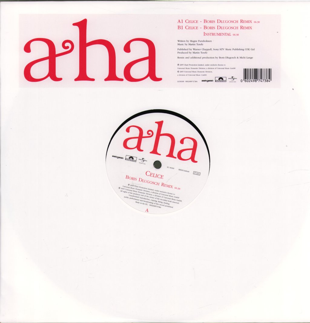 A-Ha - Celice - Triple 12 Inch