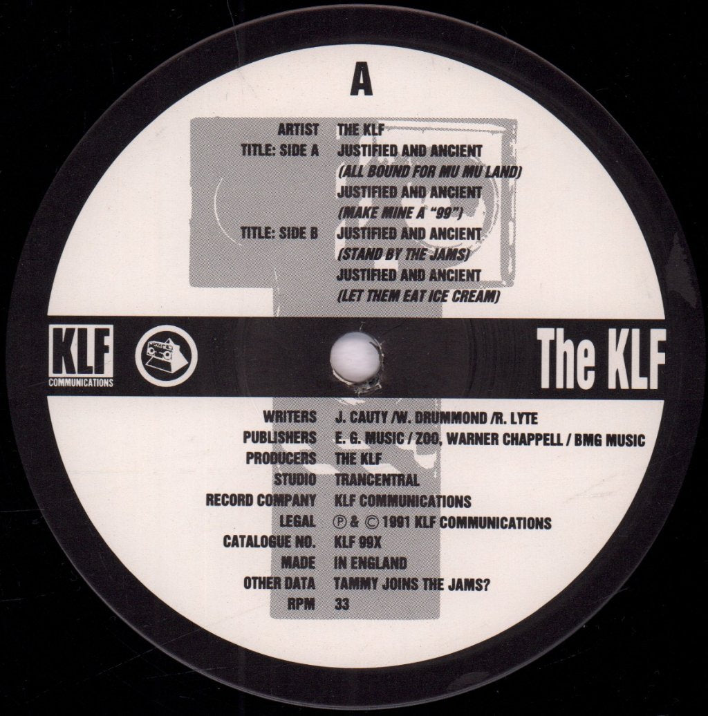 KLF - Justified And Ancient - 12 Inch