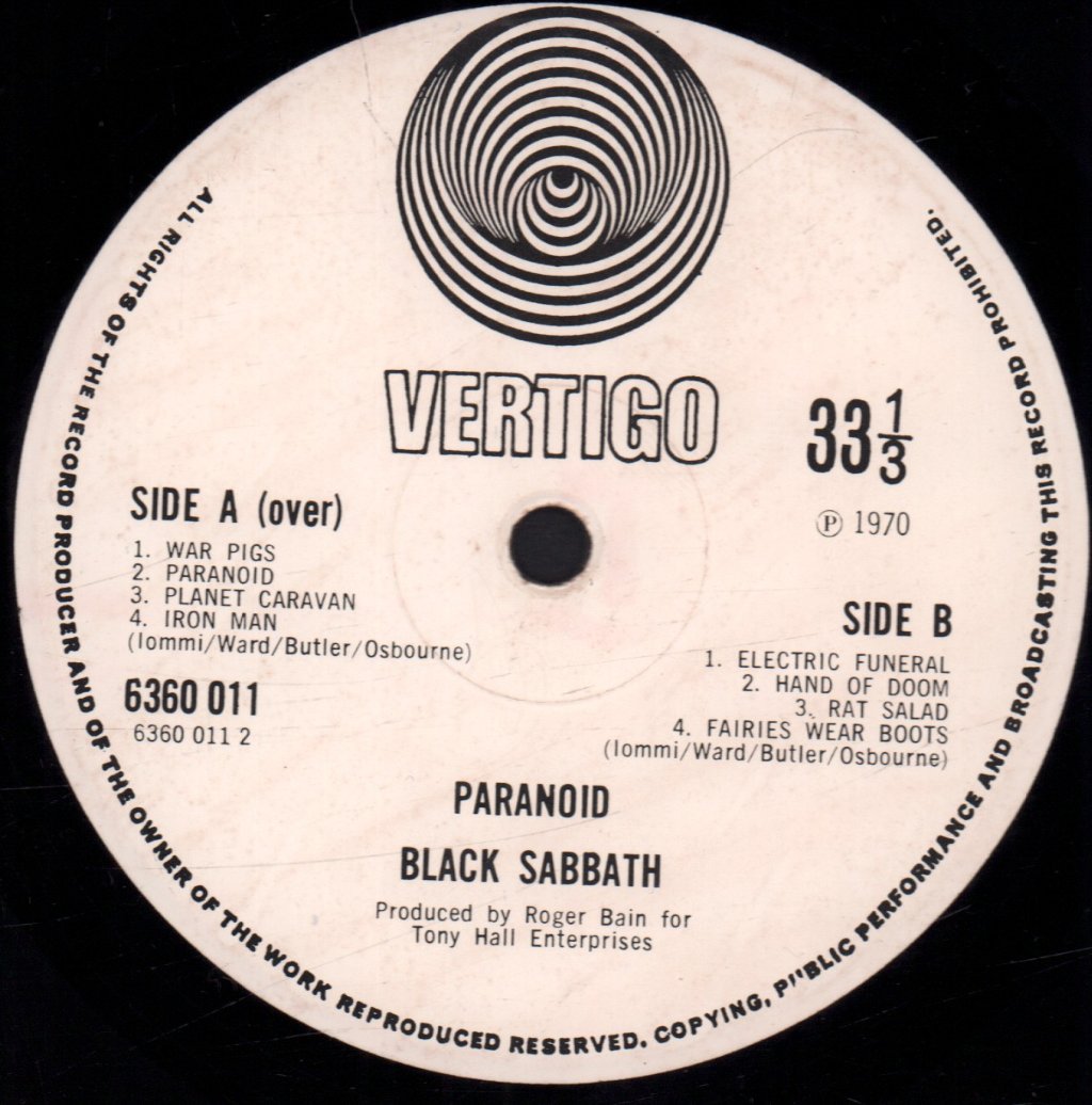 Black Sabbath - Paranoid - Lp