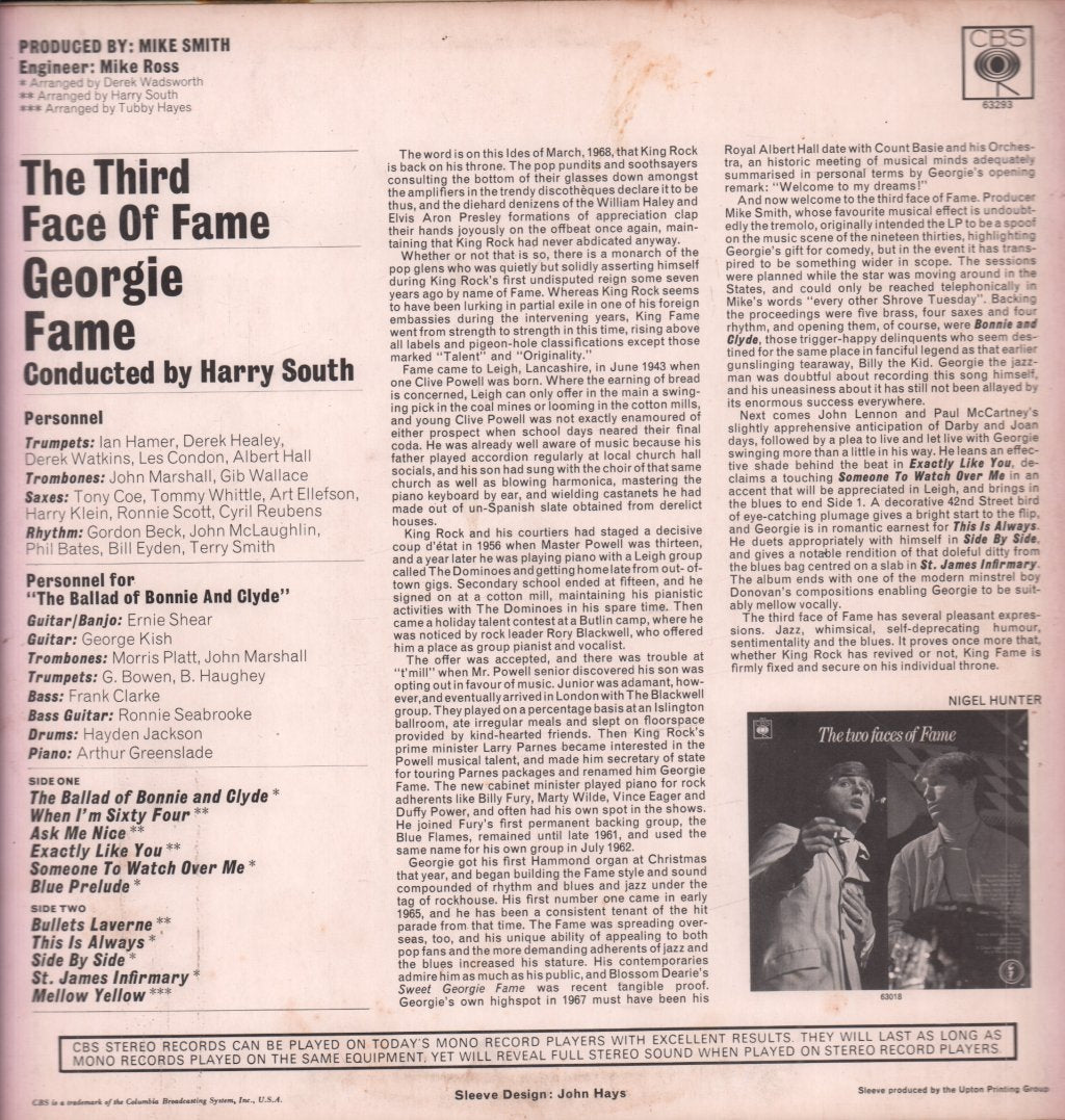 Georgie Fame - Third Face Of Fame - Lp