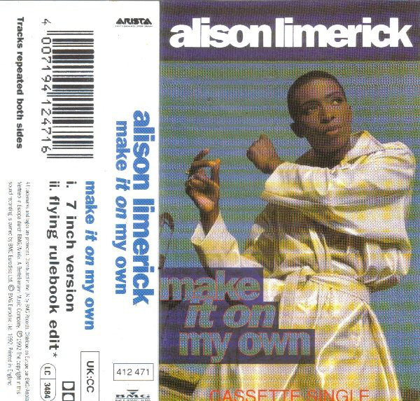 Alison Limerick - Make It On My Own - Cassette