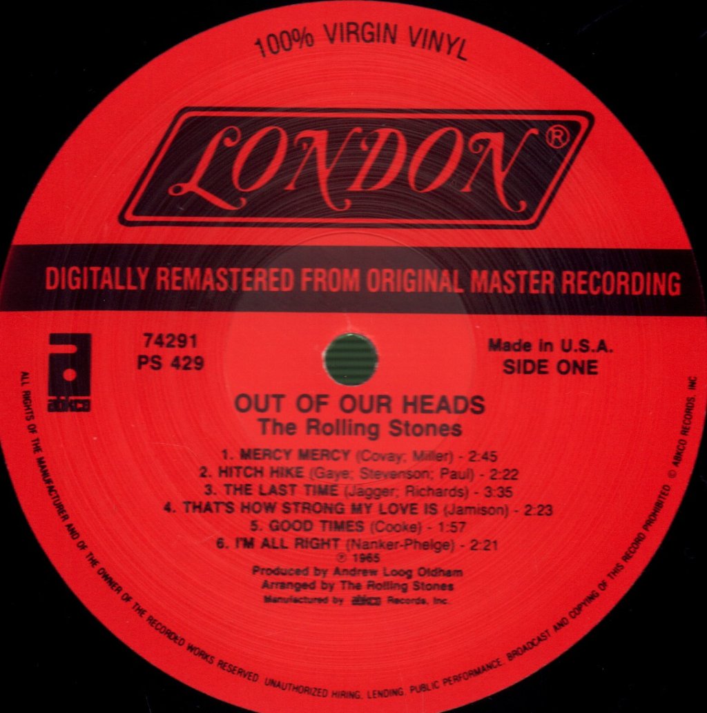 Rolling Stones - Out Of Our Heads - Lp