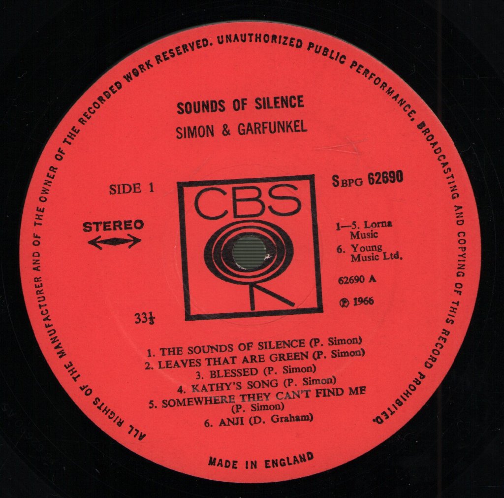 Simon And Garfunkel - Sounds Of Silence - Lp