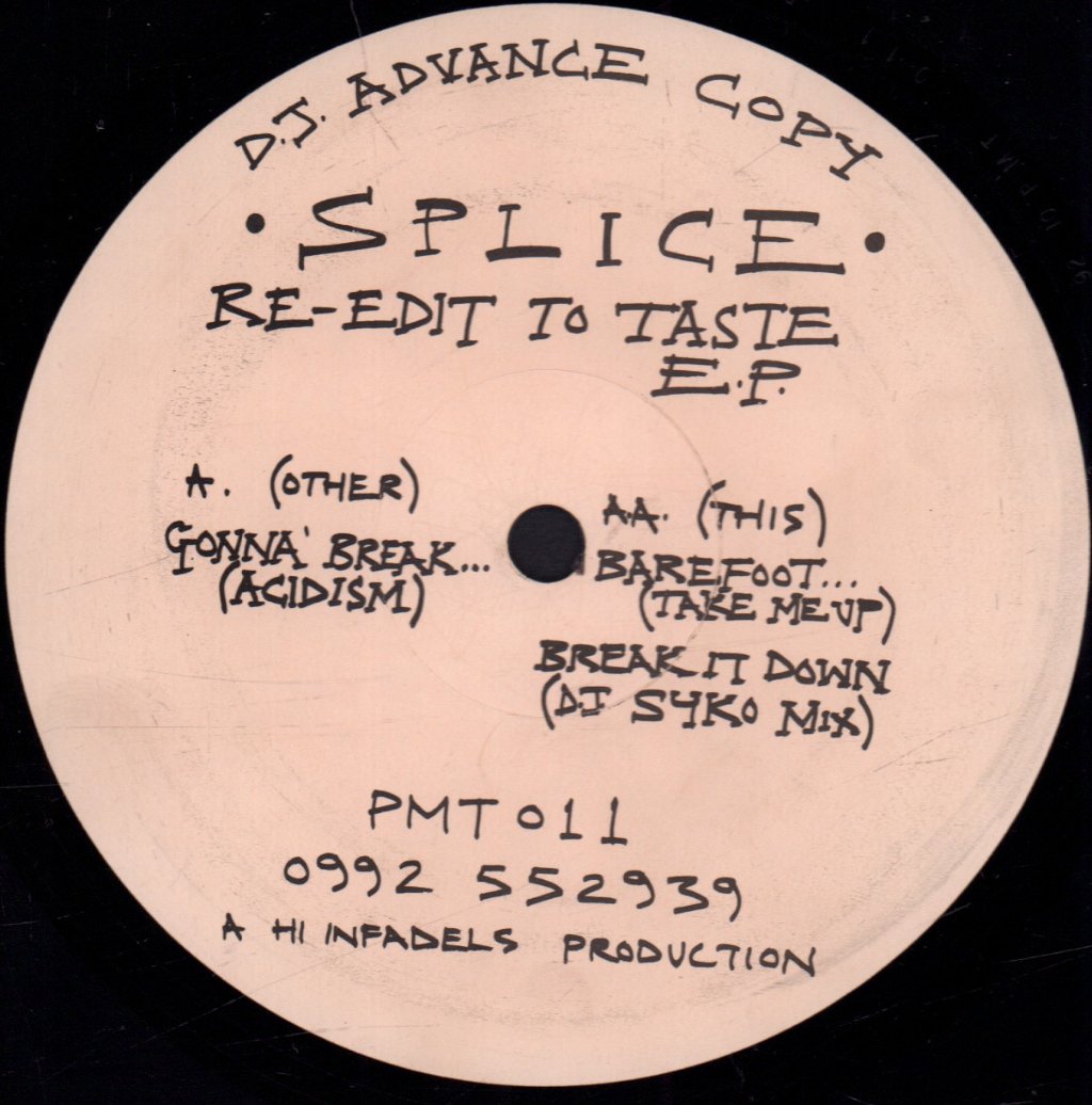 splice - Re-Edit To Taste E.P. - 12 Inch
