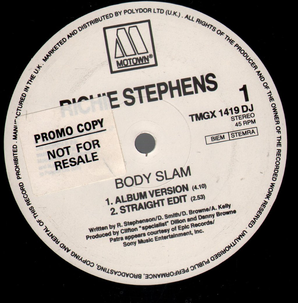 Richie Stephens - Body Slam - 12 Inch