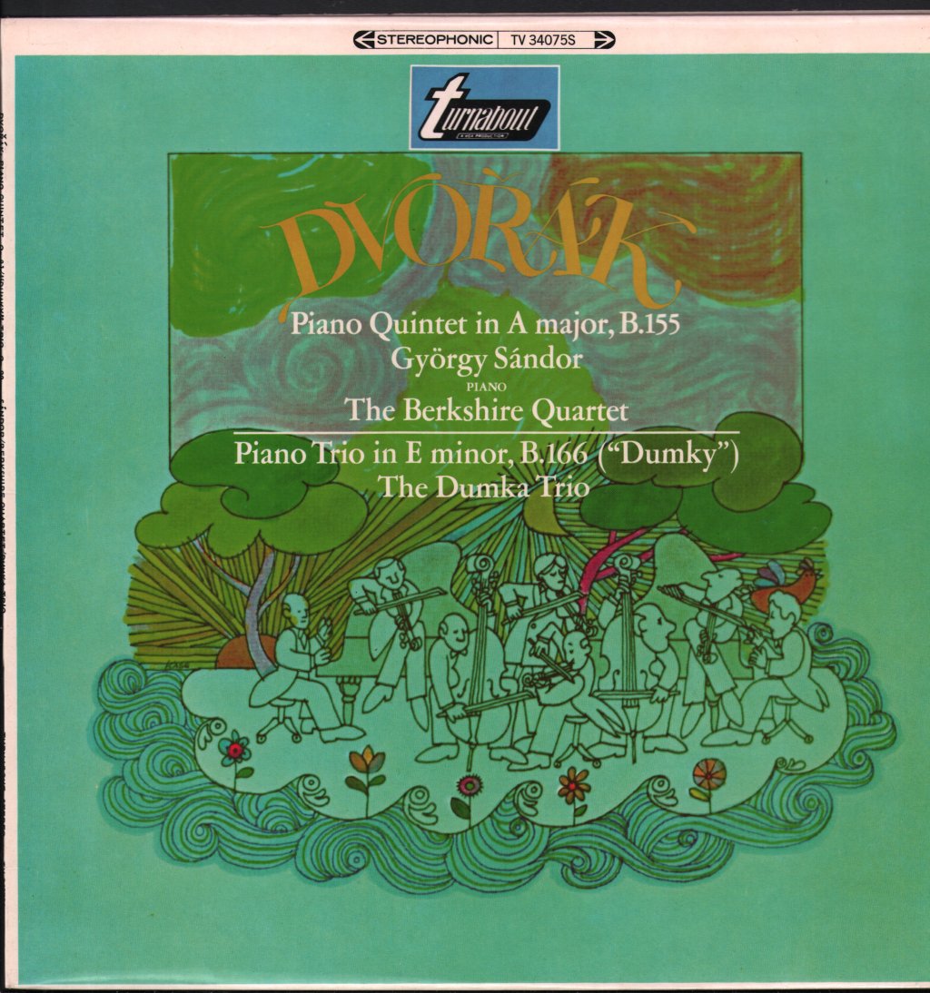 Gyorgy Sandor / Berkshire Quartet / Dumka Trio - Dvoark - Piano Quintet In A Major, B.155 / Piano Trio In E Minor, B.166 ("Dumky") - Lp