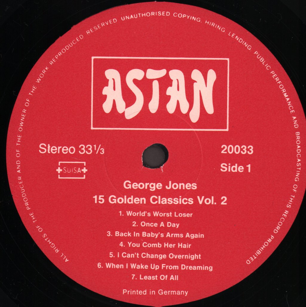 George Jones - 15 Golden Classics Vol 2 - Lp