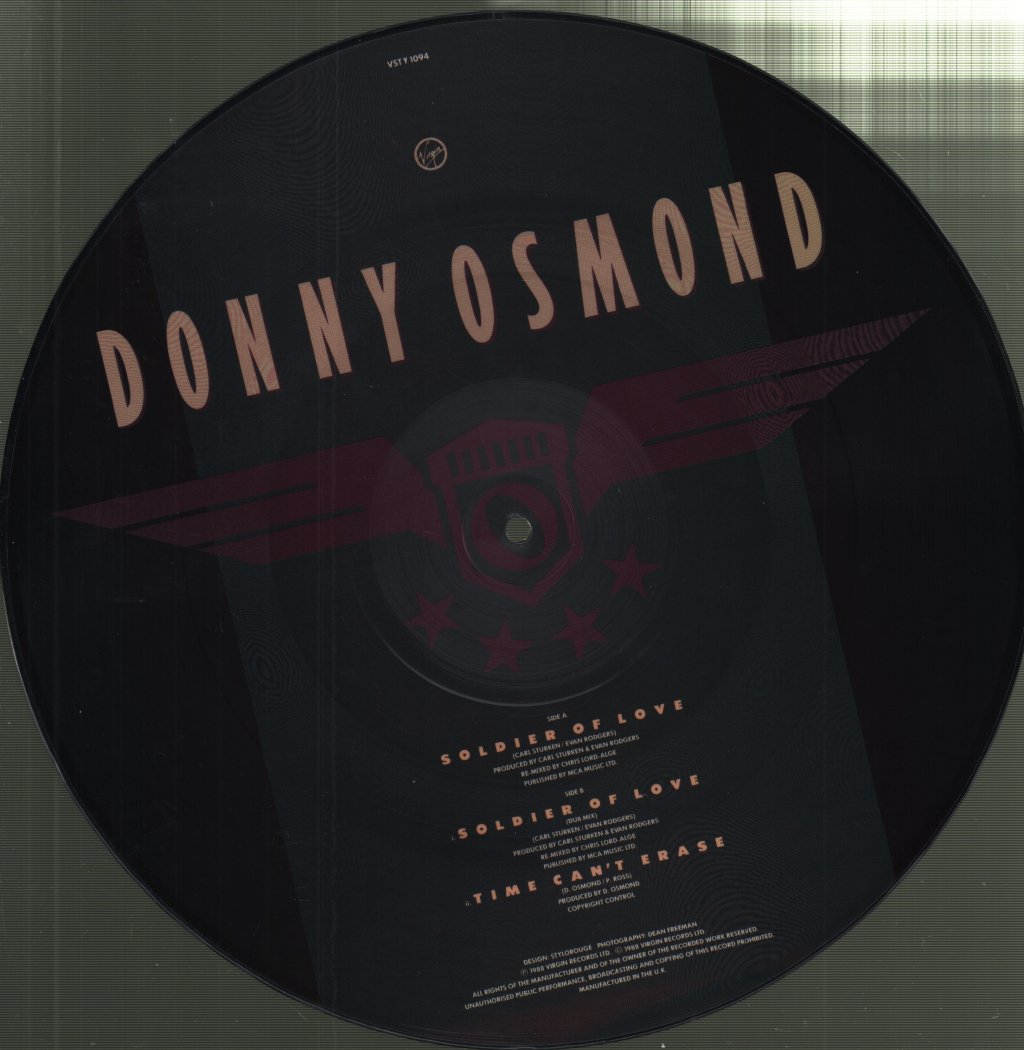 Donny Osmond - Soldier Of Love - 12 Inch
