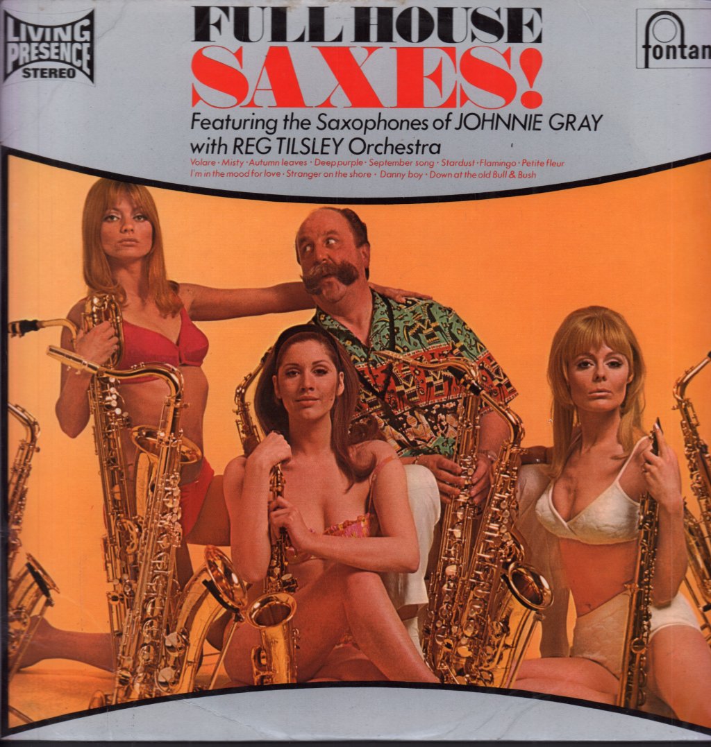 Reg Tilsley Orchestra Featuring The Saxophones Of Johnnie Gray - Full House Saxes! - Lp