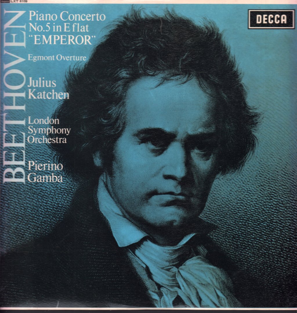 Julius Katchen / London Symphony Orchestra / Pierino Gamba - Beethoven Piano Concerto No.5 in E flat Emperor - Lp
