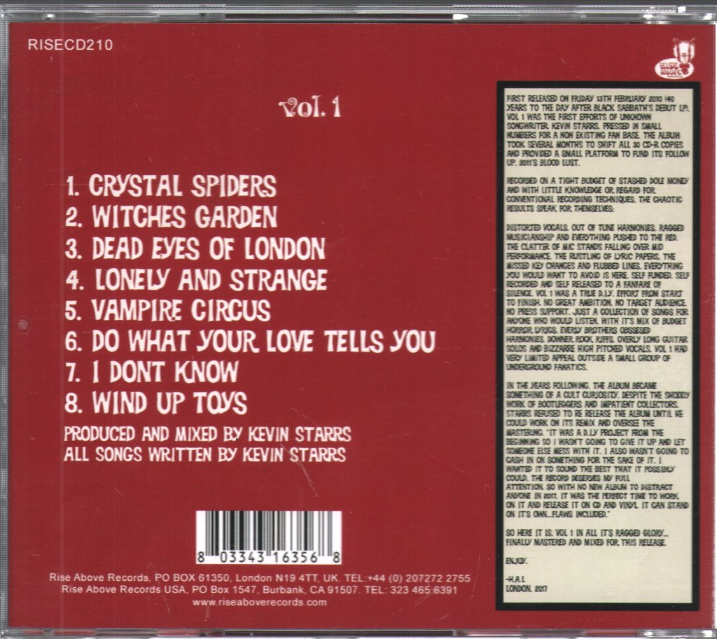 Uncle Acid & The Deadbeats - Vol. 1 - Cd