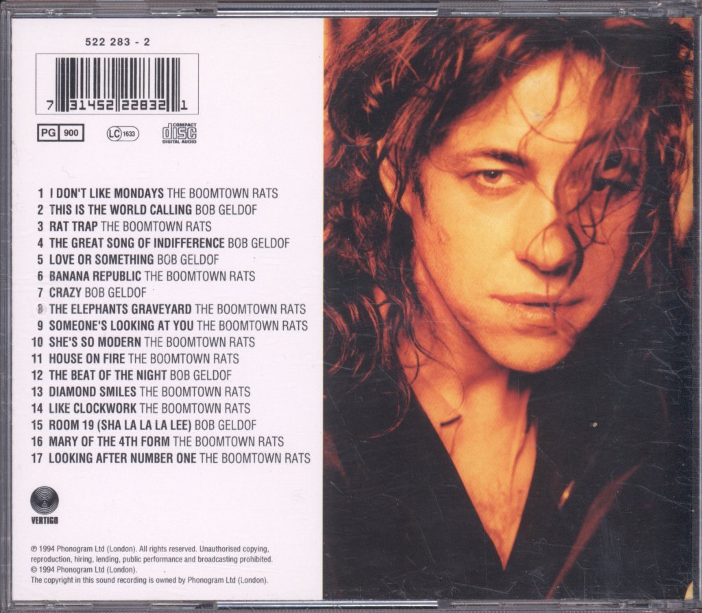 Boomtown Rats & Bob Geldof - Loudmouth: The Best Of The Boomtown Rats & Bob Geldof - Cd
