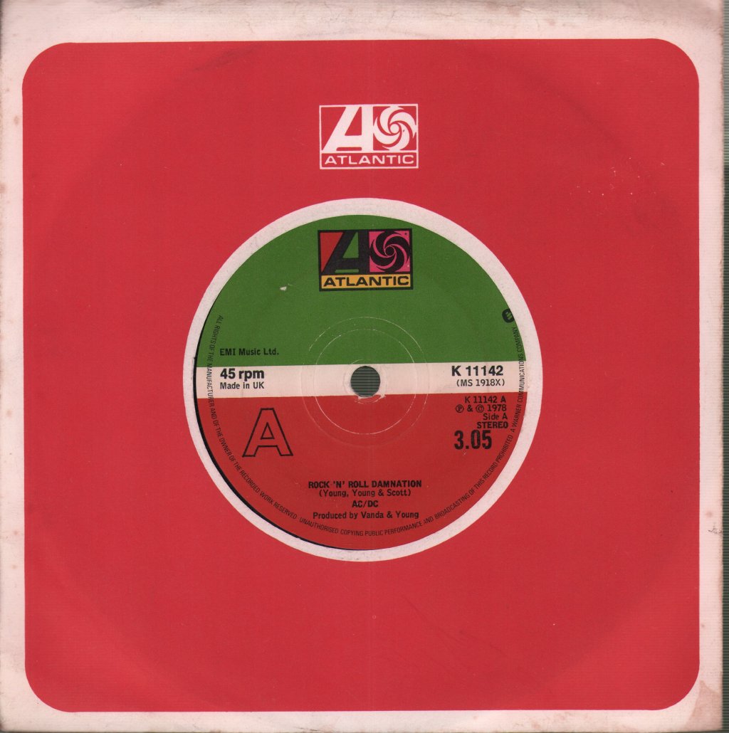 AC/DC - Rock 'N' Roll Damnation - 7 Inch