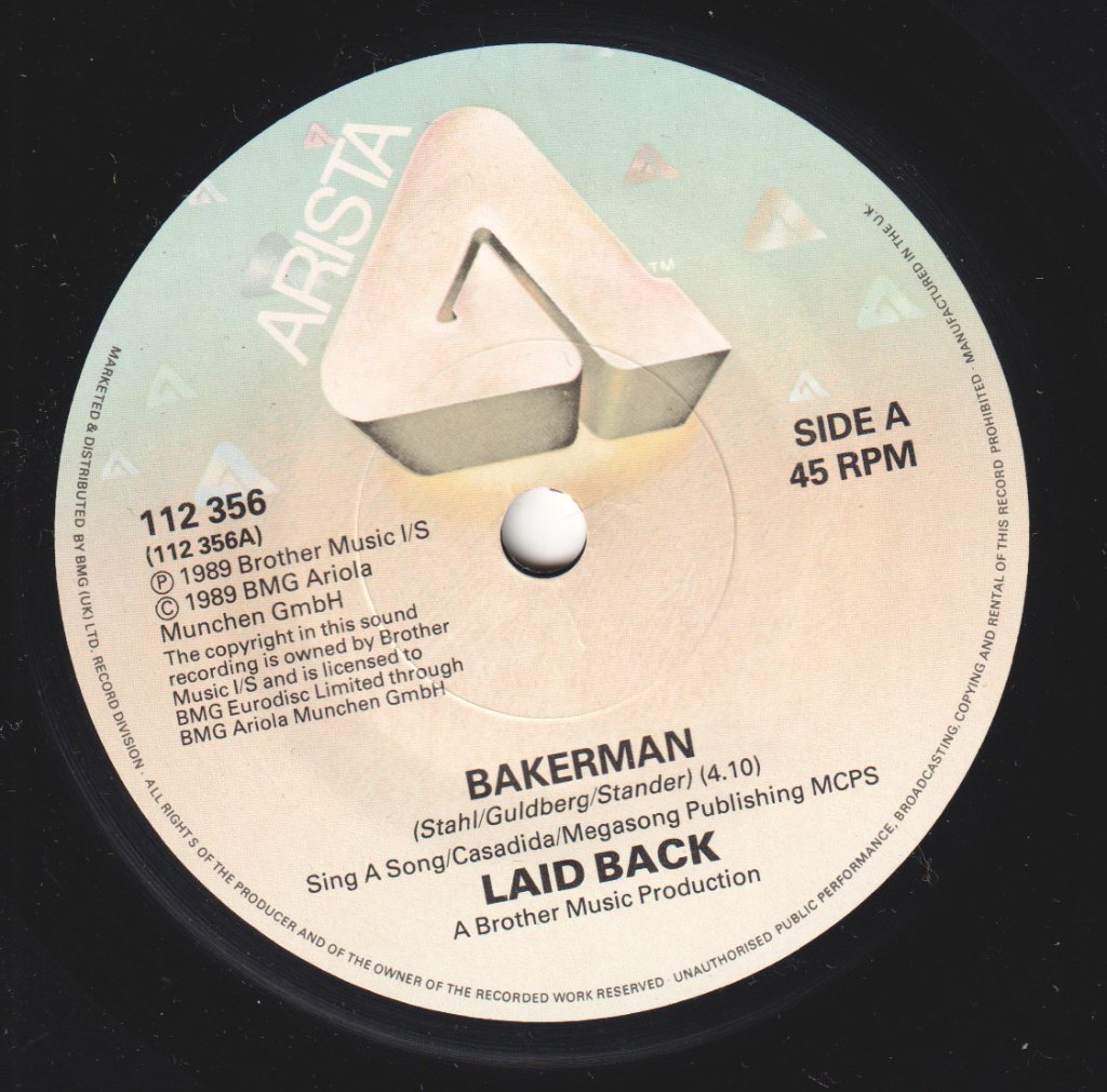 Laid Back - Bakerman - 7 Inch