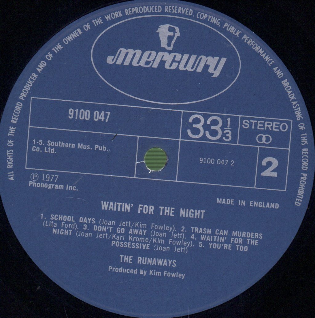 Runaways - Waitin' For The Night - Lp