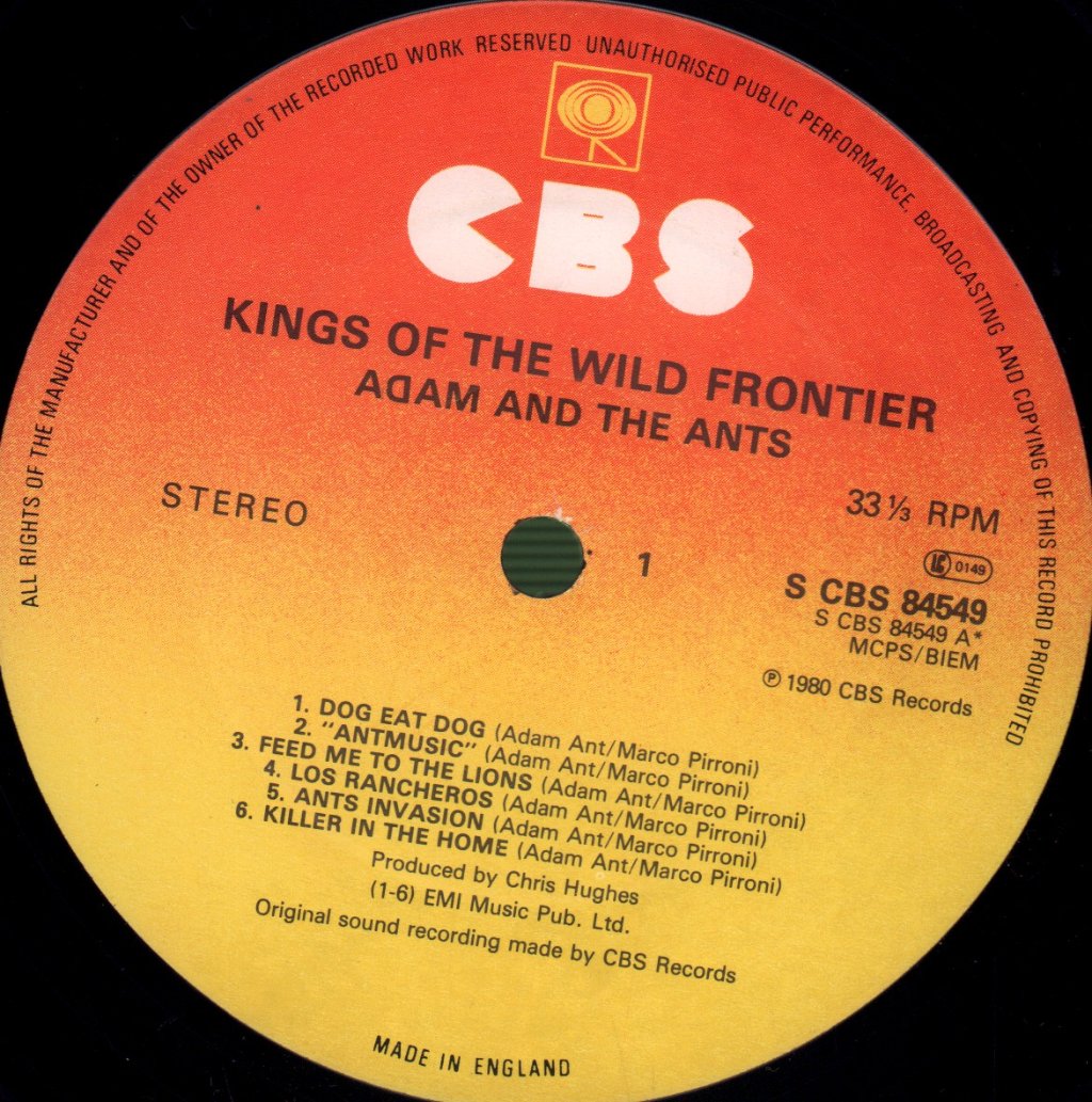 Adam And The Ants - Kings Of The Wild Frontier - Lp