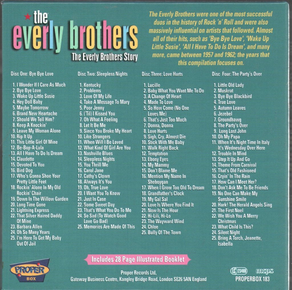 Everly Brothers - Everly Brothers Story - Cd Set