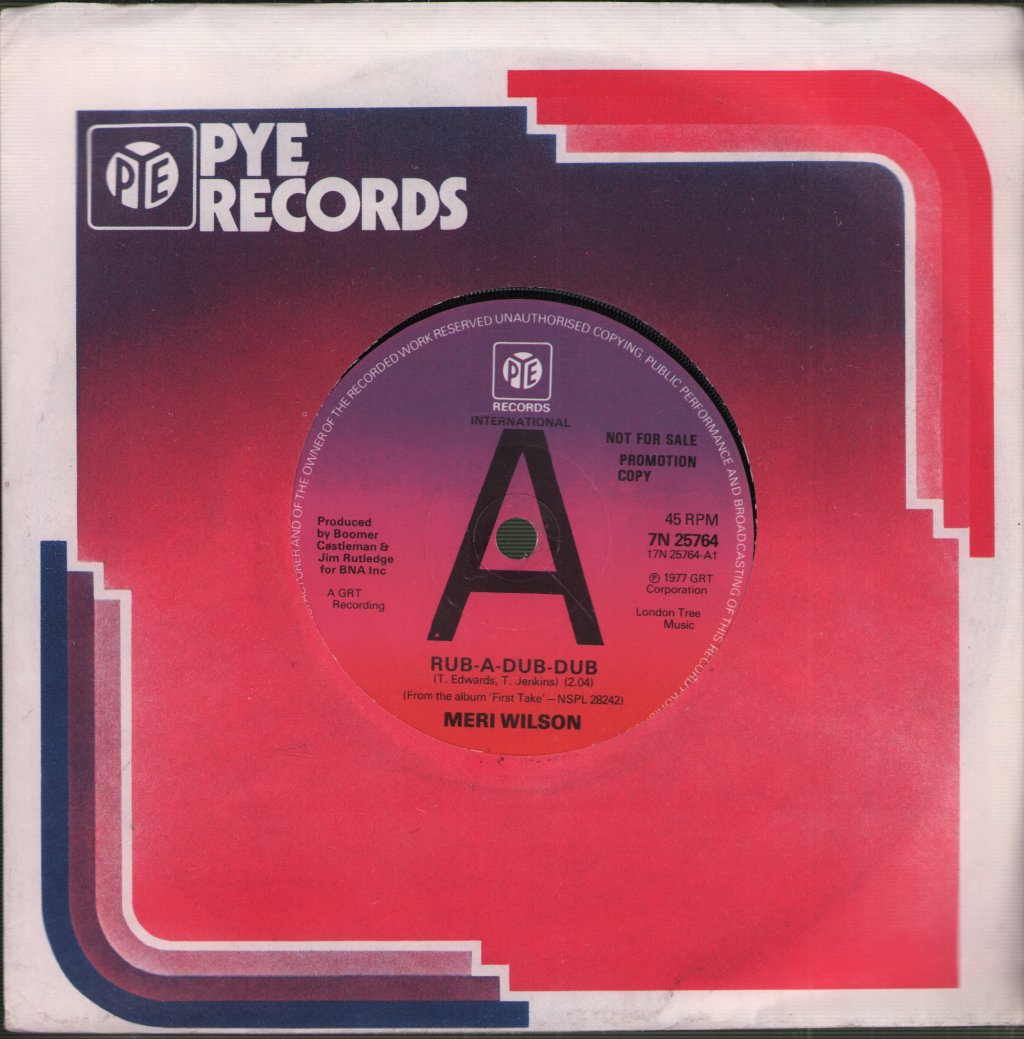 Meri Wilson - Rub-A-Dub-Dub - 7 Inch