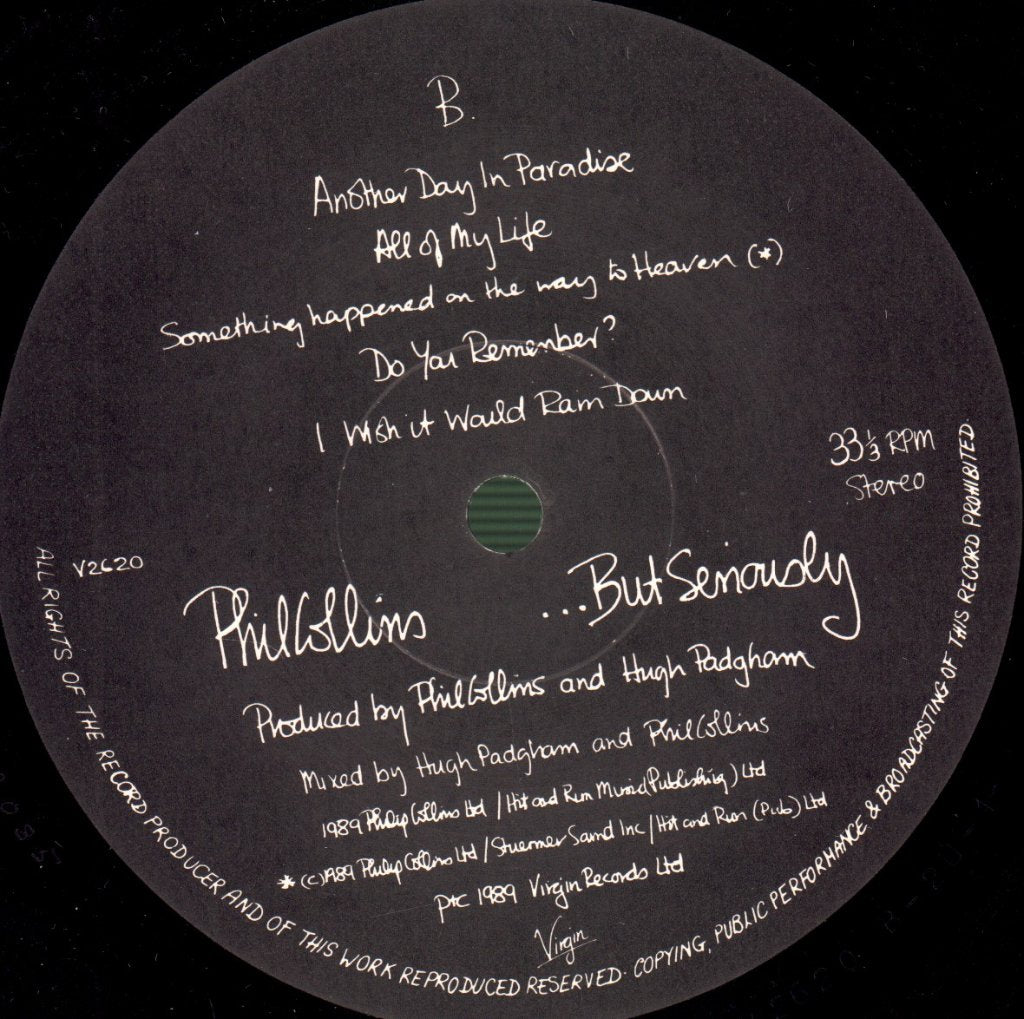 Phil Collins - But Seriously - Lp