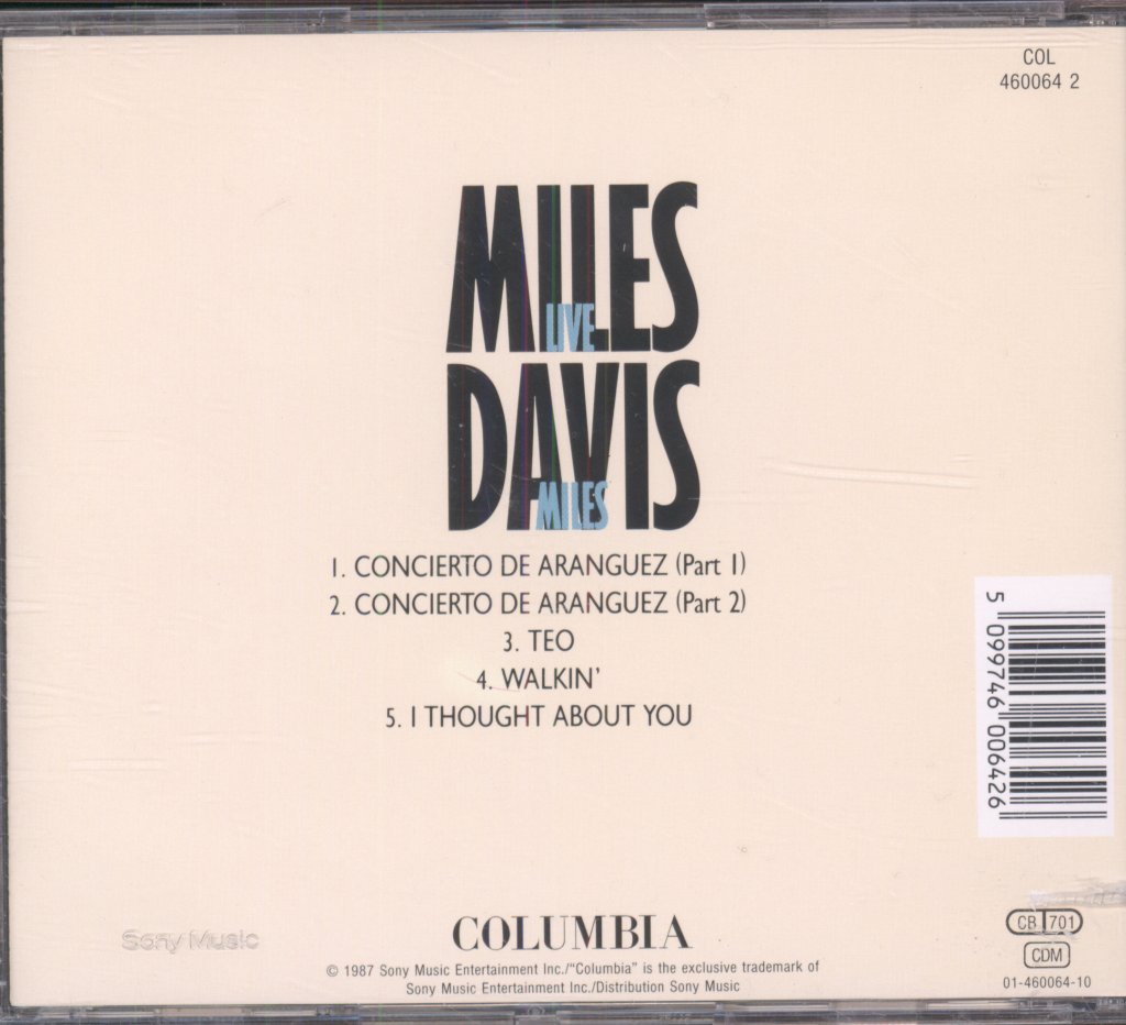 Miles Davis - Live Miles: More Music From The Legendary Carnegie Hall Concert - Cd