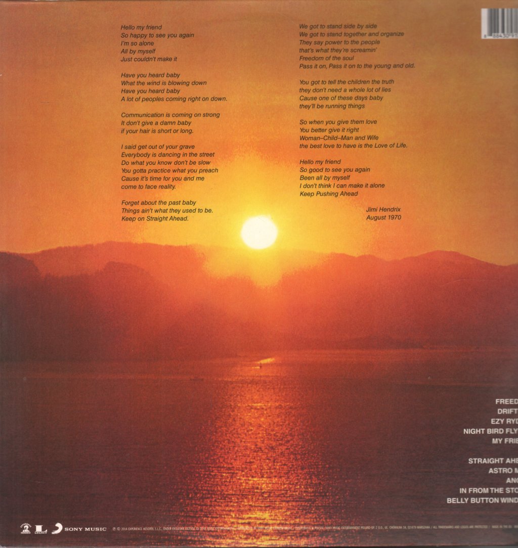 Jimi Hendrix - Cry Of Love - Lp