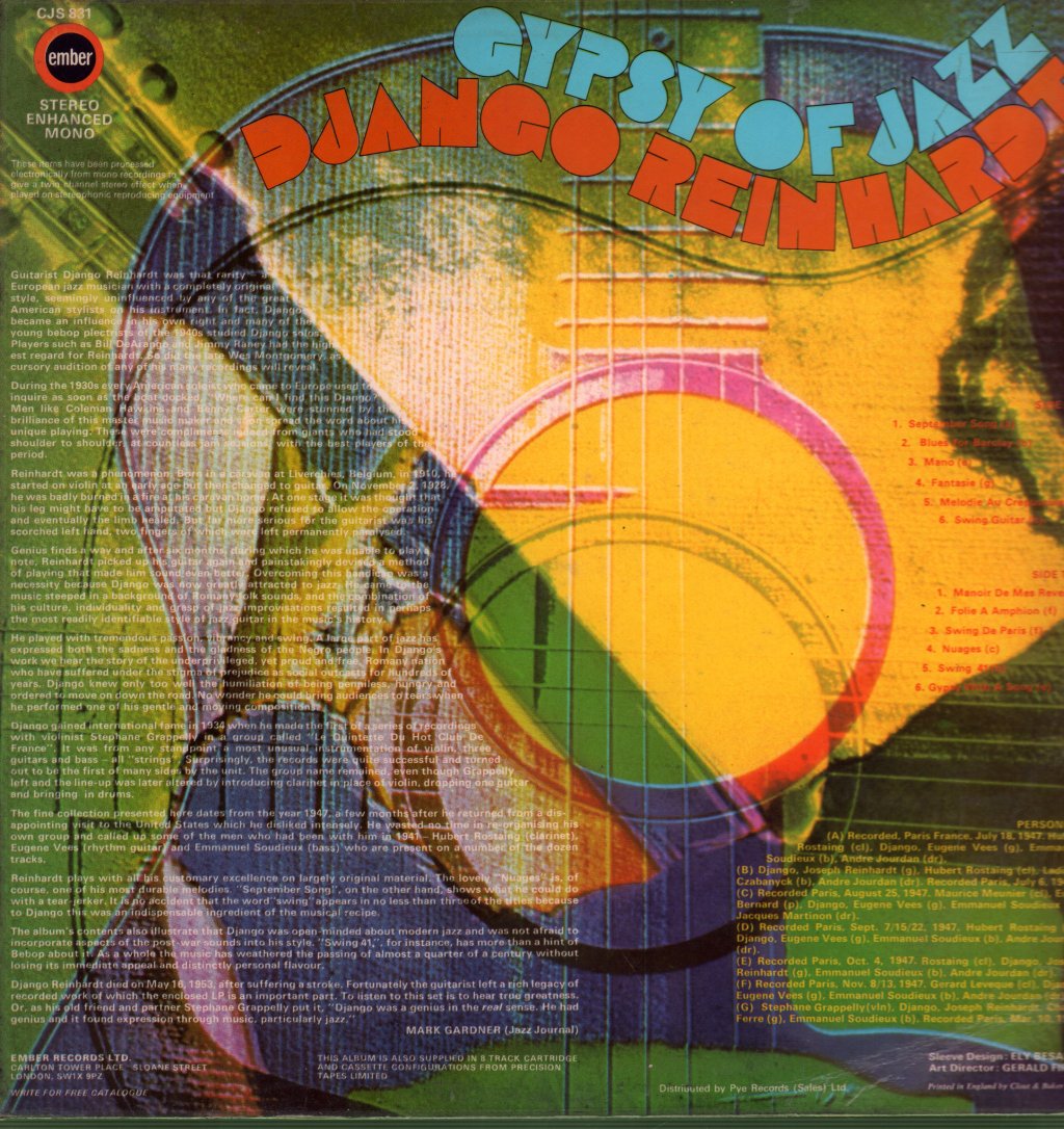 Django Reinhardt - Gypsy Of Jazz - Lp