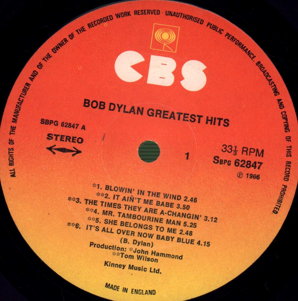 Bob Dylan - Greatest Hits - Lp