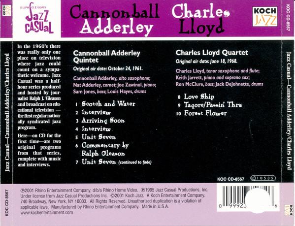 Cannonball Adderley / Charles Lloyd - Ralph J. Gleason's Jazz Casual - Cd