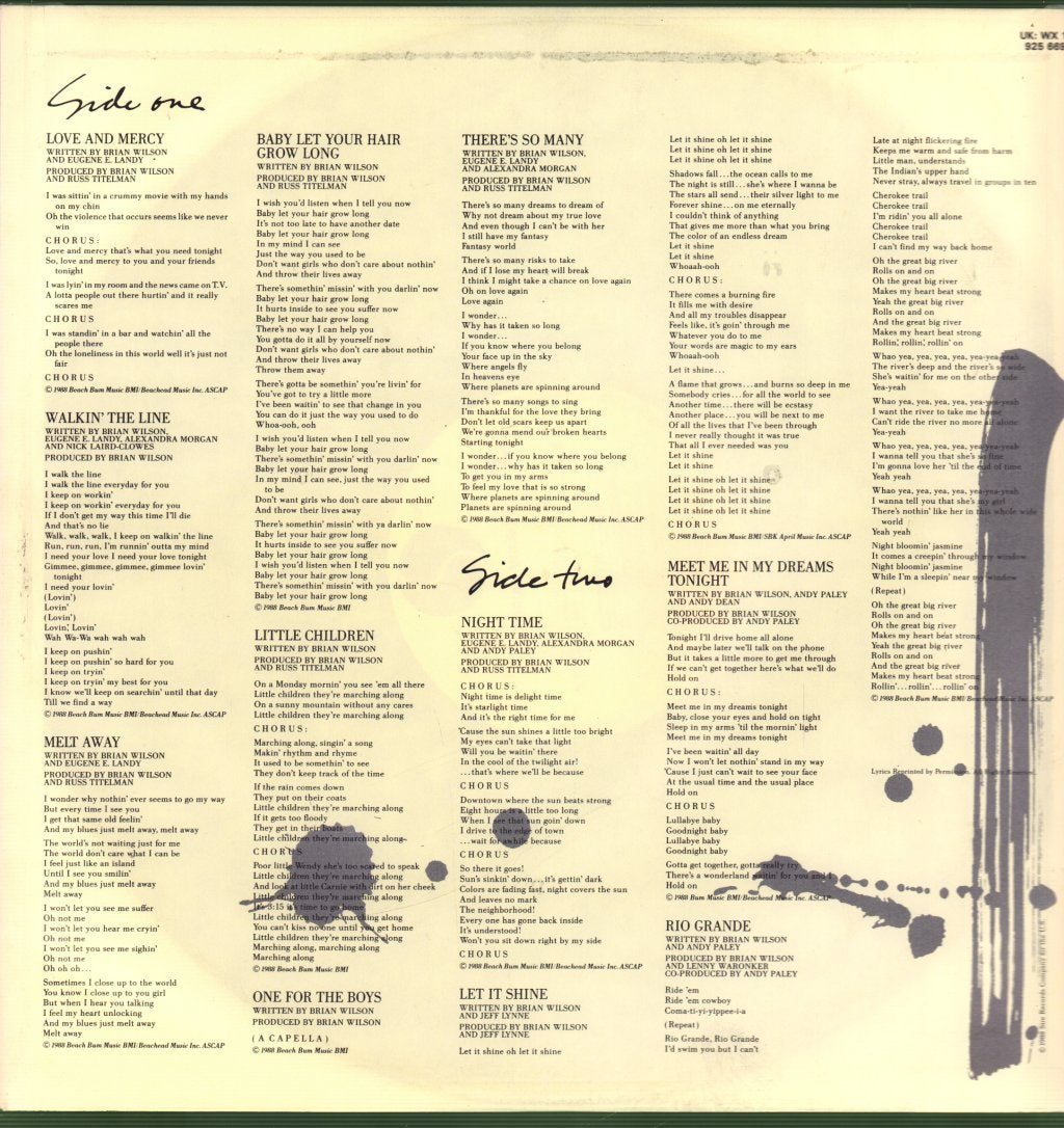 Brian Wilson (Beach Boys) - Brian Wilson - Lp