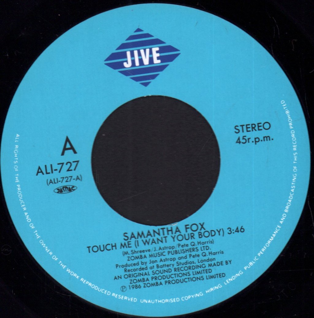 Samantha Fox - Touch Me - 7 Inch