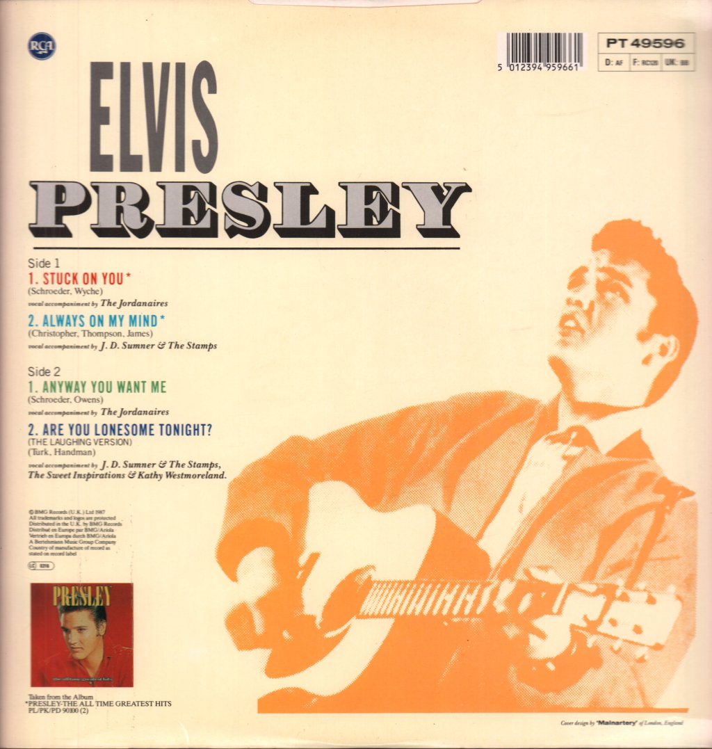 Elvis Presley - Stuck On You - 12 Inch