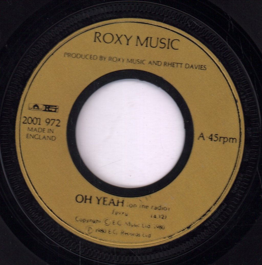 Roxy Music - Oh Yeah - 7 Inch