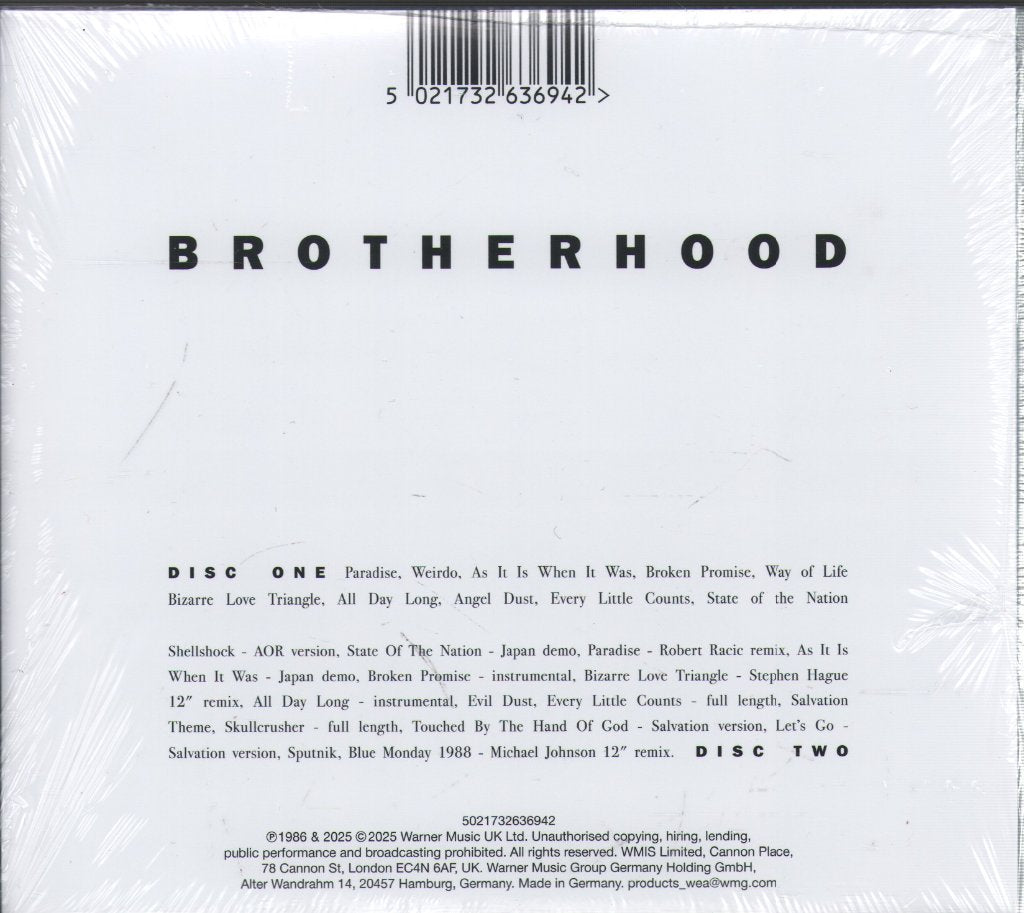 New Order - Brotherhood (2024 Remaster) - Double Cd