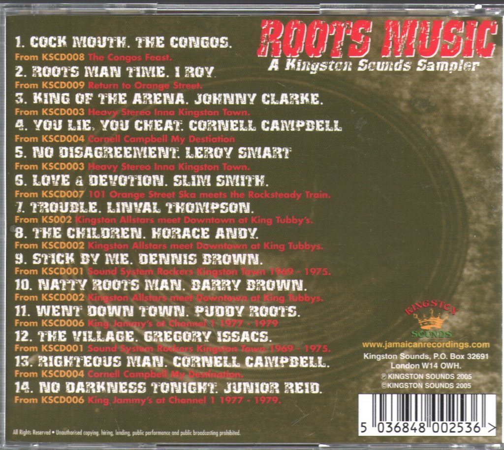 Various Artists - Roots Music - A Kingston Sounds Sampler - Cd