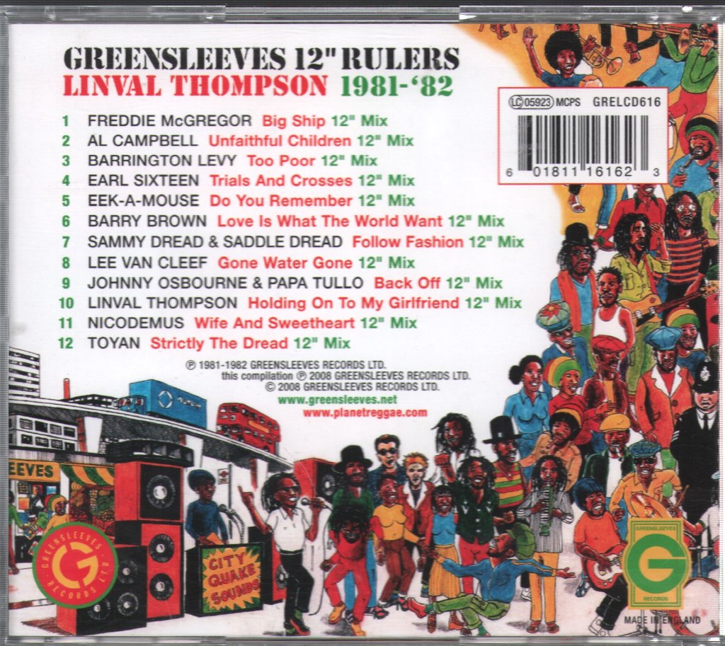Linval Thompson - Greensleeves 12" Rulers - Thompson Sound 1981-'82 - Cd