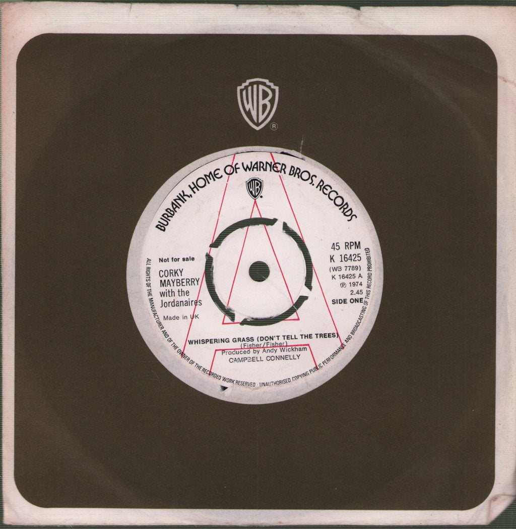 Corky Mayberry - Whispering Grass - 7 Inch