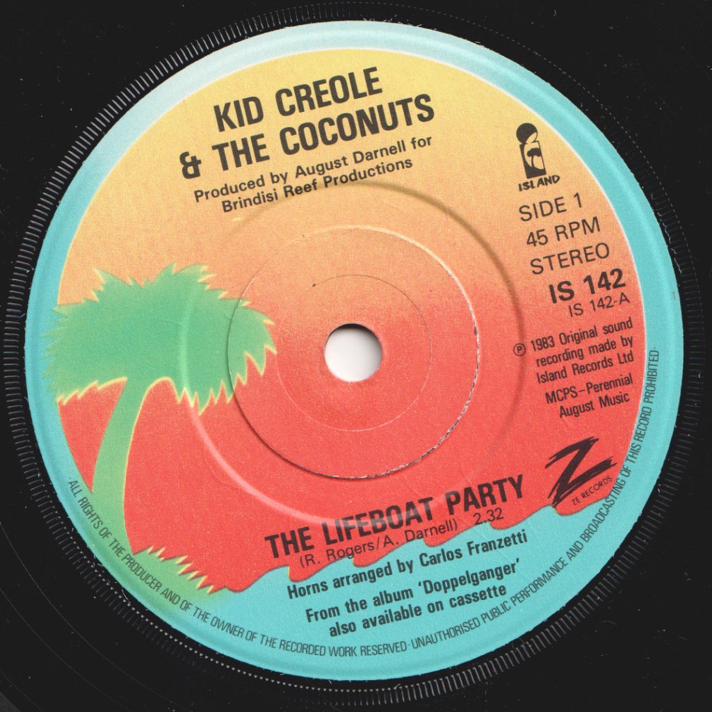 Kid Creole And The Coconuts - Lifeboat Party - 7 Inch
